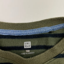 Load image into Gallery viewer, Boys Uniqlo, striped cotton long sleeve top, wash fade, FUC, size 8,  