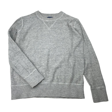 Boys GAP, grey knitted cotton sweater / jumper, GUC, size 6-7,  