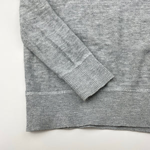 Boys GAP, grey knitted cotton sweater / jumper, GUC, size 6-7,  
