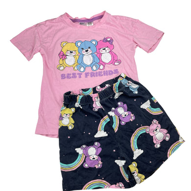 Girls Anko, cotton pyjama top & shorts, FUC, size 7,  
