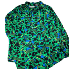 Load image into Gallery viewer, Boys Mojang, Minecraft flannel cotton pyjamas, EUC, size 14,  