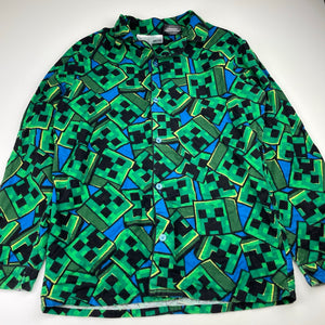 Boys Mojang, Minecraft flannel cotton pyjamas, EUC, size 14,  