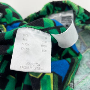 Boys Mojang, Minecraft flannel cotton pyjamas, EUC, size 14,  