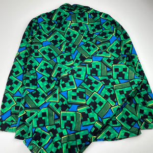 Boys Mojang, Minecraft flannel cotton pyjamas, EUC, size 14,  