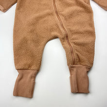Load image into Gallery viewer, Unisex Bonds, teddy fleece zip coverall / romper, GUC, size 0,  