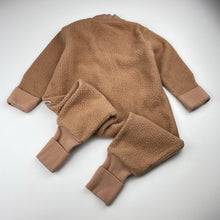 Load image into Gallery viewer, Unisex Bonds, teddy fleece zip coverall / romper, GUC, size 0,  