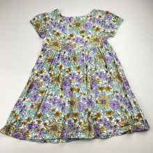 Load image into Gallery viewer, Girls Mango, floral cotton casual dress, FUC, size 3, L: 48cm