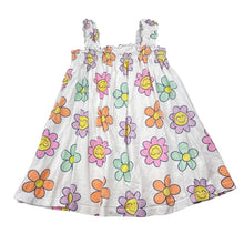 Load image into Gallery viewer, Girls Mango, floral cotton summer dress, GUC, size 2, L: 43cm