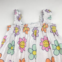 Load image into Gallery viewer, Girls Mango, floral cotton summer dress, GUC, size 2, L: 43cm