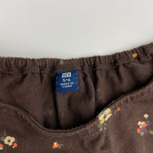 Load image into Gallery viewer, Girls Uniqlo, floral cotton long sleeve dress, GUC, size 5-6, L: 62cm