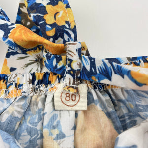 Girls lightweight, floral summer dress, GUC, size 1, L: 44cm