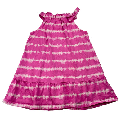 Girls Mango, pink cotton summer dress, FUC, size 3, L: 46cm