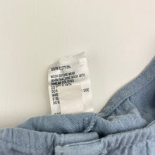 Load image into Gallery viewer, Unisex Anko, blue chambray cotton romper / jumpsuit, EUC, size 2,  