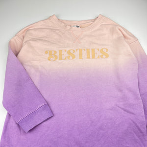 Girls Cotton On, casual sweater dress, wash fade, FUC, size 7, L: 60cm