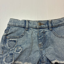 Load image into Gallery viewer, Girls Anko, blue stretch denim shorts, adjustable, GUC, size 3,  