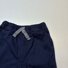 Load image into Gallery viewer, Boys Dymples, navy stretch cotton pants, elasticated, EUC, size 0,  