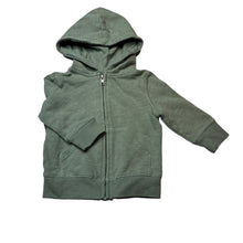 Load image into Gallery viewer, Boys Anko, green cotton zip hoodie sweater, GUC, size 1,  
