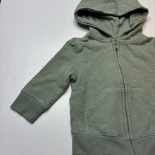 Load image into Gallery viewer, Boys Anko, green cotton zip hoodie sweater, GUC, size 1,  
