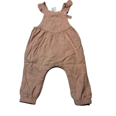 Girls Baby Berry, pink corduroy cotton overalls, EUC, size 00,  