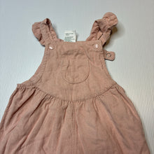 Load image into Gallery viewer, Girls Baby Berry, pink corduroy cotton overalls, EUC, size 00,  