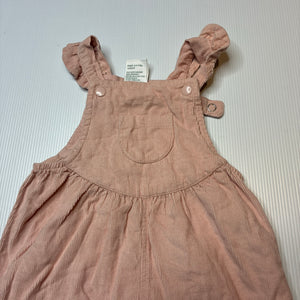 Girls Baby Berry, pink corduroy cotton overalls, EUC, size 00,  