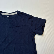 Load image into Gallery viewer, Unisex H&amp;M, navy cotton tee / top, GUC, size 2,  