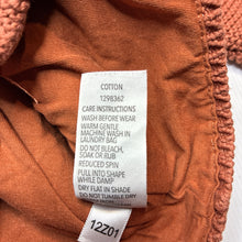 Load image into Gallery viewer, Unisex Dymples, lined knitted cotton hooded cardigan, wash fade, FUC, size 000,  