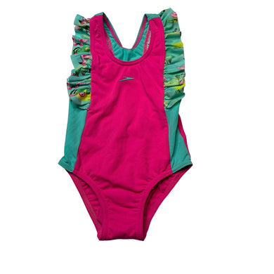 Girls Speedo, bright colourful swim one-piece, GUC, size 2,  