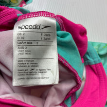 Load image into Gallery viewer, Girls Speedo, bright colourful swim one-piece, GUC, size 2,  