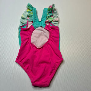 Girls Speedo, bright colourful swim one-piece, GUC, size 2,  