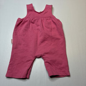 Girls LE BON, pink embroidered overalls, GUC, size 00,  