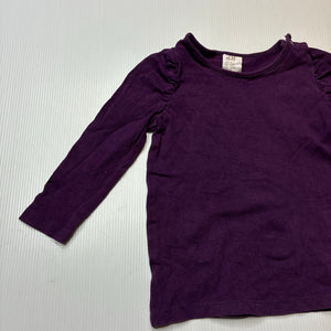 Girls H&M, stretchy long sleeve tee / top, GUC, size 00,  
