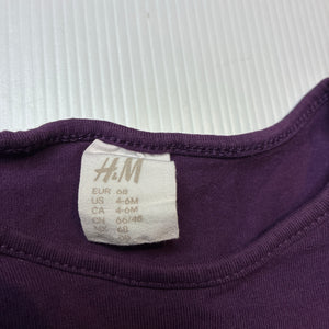 Girls H&M, stretchy long sleeve tee / top, GUC, size 00,  