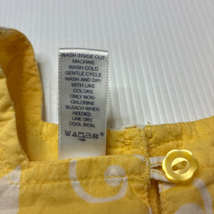 Girls GAP, lined lightweight cotton summer dress, GUC, size 0, L: 42cm