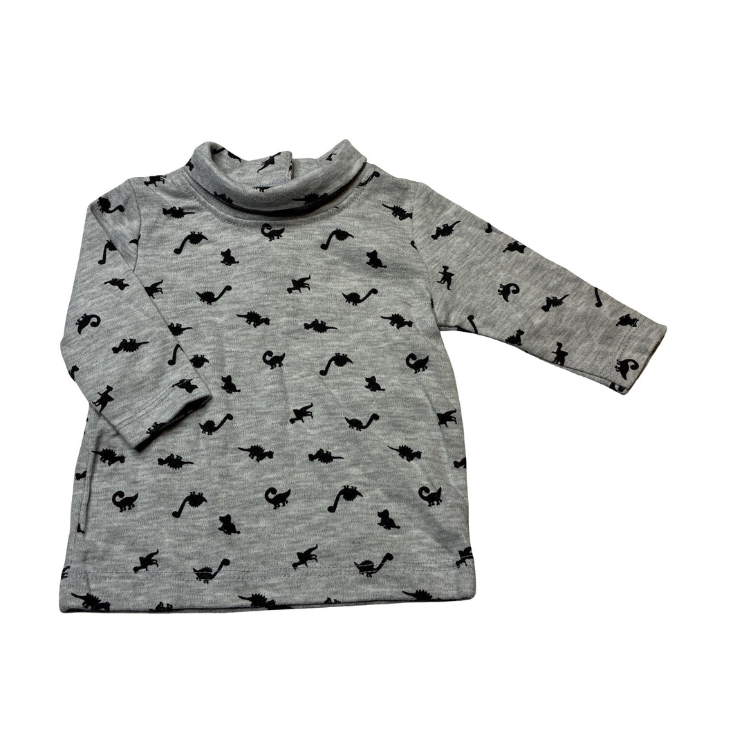 Boys Baby Berry, soft feel long sleeve top, dinosaurs, EUC, size 000,  