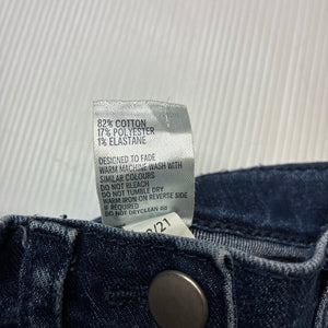 Unisex Anko, dark stretch denim jeans, adjustable, Inside leg: 24cm, GUC, size 1,  