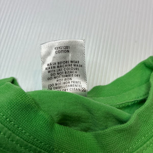 Boys Target, green cotton tee / top, GUC, size 2,  