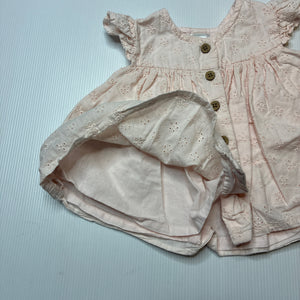 Girls Anko, lined broderie cotton top, EUC, size 00,  