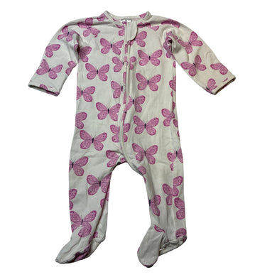 Girls Target, organic cotton blend zip coverall / romper, GUC, size 00,  