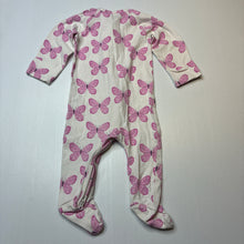 Load image into Gallery viewer, Girls Target, organic cotton blend zip coverall / romper, GUC, size 00,  