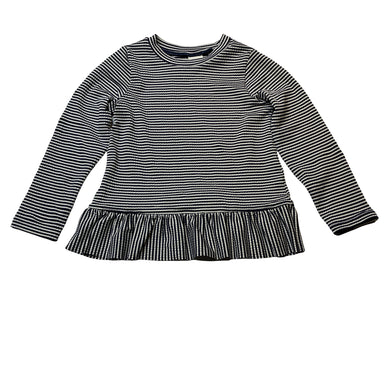 Girls Dymples, navy stripe long sleeve rashie / swim top, GUC, size 2,  