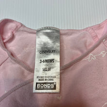 Load image into Gallery viewer, Girls Bonds, stretchy cozysuit coverall / romper, GUC, size 00,  
