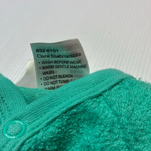 Load image into Gallery viewer, Unisex Dymples, green terry coverall / romper, EUC, size 0000,  