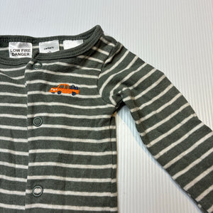Boys Carters, embroidered cotton coverall / romper, GUC, size 000,  