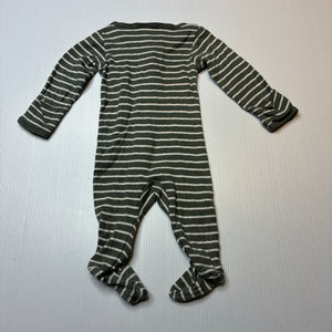 Boys Carters, embroidered cotton coverall / romper, GUC, size 000,  