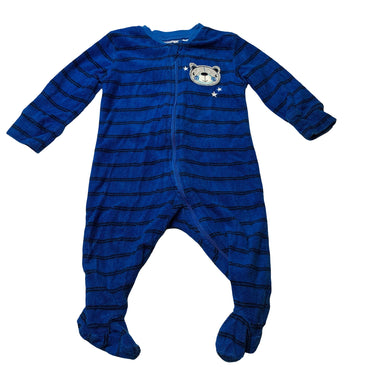 Boys Tiny Little Wonders, terry zip coverall / romper, GUC, size 00,  