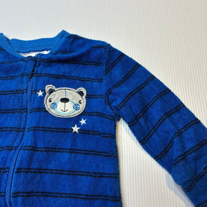 Boys Tiny Little Wonders, terry zip coverall / romper, GUC, size 00,  