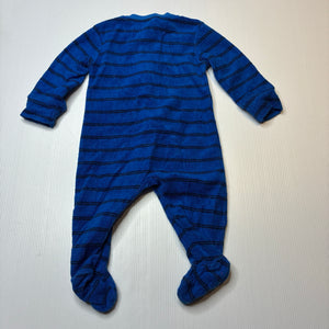 Boys Tiny Little Wonders, terry zip coverall / romper, GUC, size 00,  