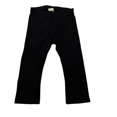 Girls H&M, black fleece lined leggings / bottoms, EUC, size 1,  