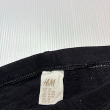 Load image into Gallery viewer, Girls H&amp;M, black fleece lined leggings / bottoms, EUC, size 1,  